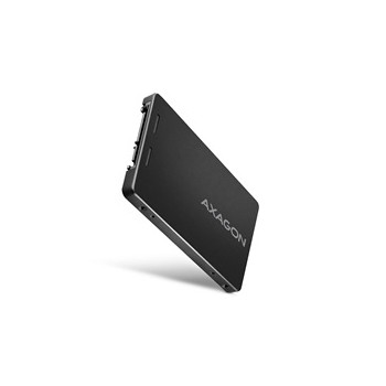 AXAGON RSS-M2B, SATA - M.2 SATA SSD, wewnętrzny 2,5" ALU box, czarny