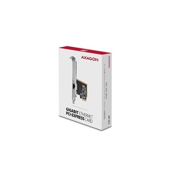 AXAGON PCEE-GRF, karta sieciowa PCIe - 1x Gigabit Ethernet port (RJ-45), Realtek, LP