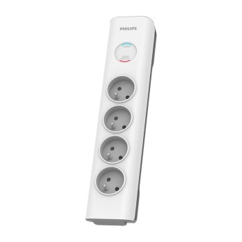 Philips SPN7040WA 60 ochrona przeciwprzepięciowa Biały 4 x gniazdo sieciowe 2 m