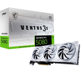 MSI VENTUS GEFORCE RTX 5080 16G 3X OC WHITE karta graficzna NVIDIA 16 GB GDDR7