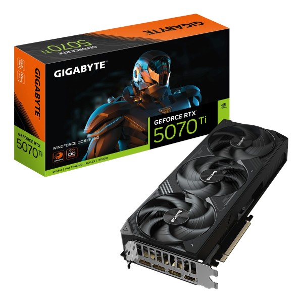 GIGABYTE GeForce RTX 5070 Ti WINDFORCE OC SFF 16G NVIDIA 16 GB GDDR7 GIGABYTE GeForce RTX 5070 Ti WINDFORCE OC SFF 16G NVIDIA 16 GB GDDR7