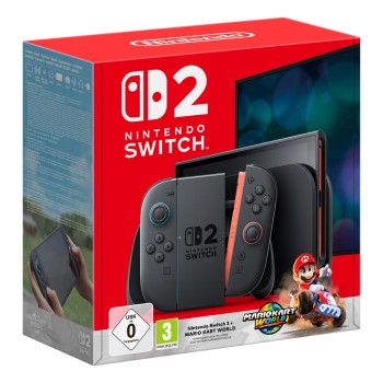 Nintendo Switch 2 + Mario Kart World przenośna konsola do gier 20,1 cm (7.9") 256 GB Ekran dotykowy Wi-Fi Czarny