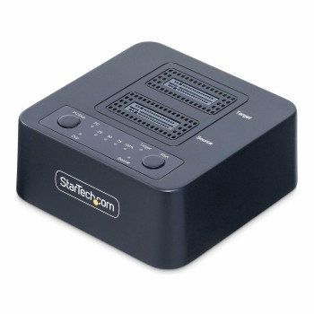 StarTech.com 1:1 M.2 NVMe Drive Duplicator, Standalone M.2 SSD Cloner/Copier up to 90GBpm, USB 3.2 20Gbps M.2 Dual-Bay Drive Doc