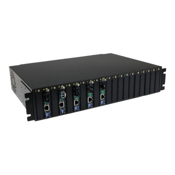 StarTech.com Gigabit Ethernet Single Mode LWL / Glasfaser LC Medienkonverter 40 km