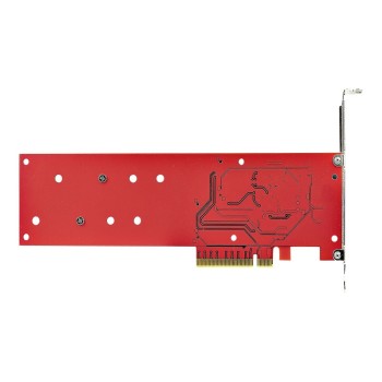 StarTech.com Dual M 2 PCIe AdapterKarte, PCIe x8/ x16 auf Dual AHCI oder NVMe M.2 SSDs, PCI Express 4.0, 7,8GB/s pro Laufwerk, B