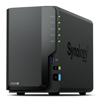 Serwer NAS DS225+ 2x0HDD J4125 2GB DDR4 1xGbE 1x2,5GbE 3Y