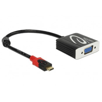 Adapter USB-C - VGA M/F Thunderbolt 3 Czarny