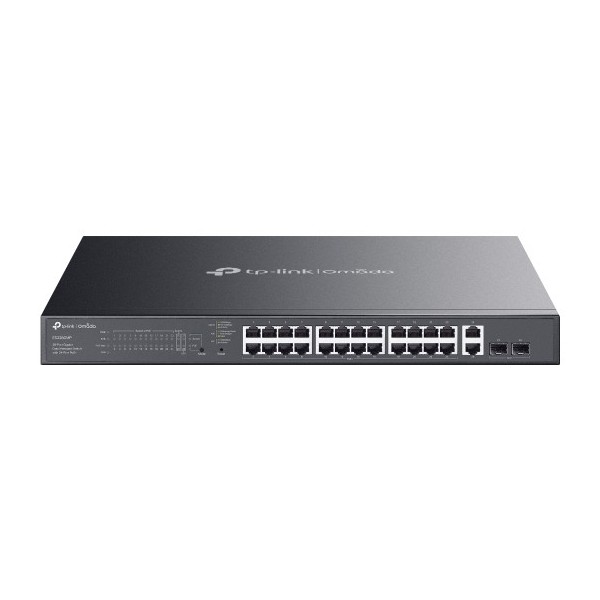 TP-Link Omada ES228GMP łącza sieciowe Zarządzany L2 Gigabit Ethernet (10 100 1000) Obsługa PoE Czarny TP-Link Omada ES228GMP łącza sieciowe Zarządzany L2 Gigabit Ethernet (10 100 1000) Obsługa PoE Czarny