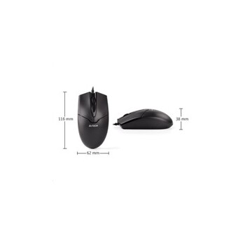 A4tech OP-550NU, myš, 2click, 1 kolečko, 3 tlačítka, USB, černá
