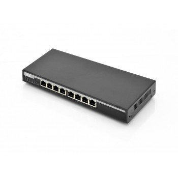Switch Gigabit Desktop 8-portowy, 8x10/100/1000Mbps PoE+ af/at 135W, Metalowa obudowa