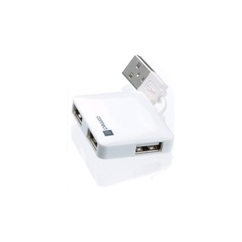 CONNECT IT USB 2.0 hub 4 porty, biały
