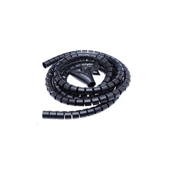 CONNECT IT trubice pro vedení kabelů WINDER, 2,5m x 20mm, černá (organizér kabelů)