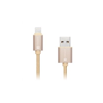CONNECT IT Wirez Premium Metallic Lightning - USB, gold, 1m