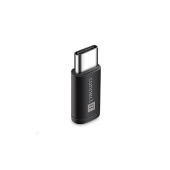 CONNECT IT Wirez adaptér, USB-C Male Micro USB, černý/black