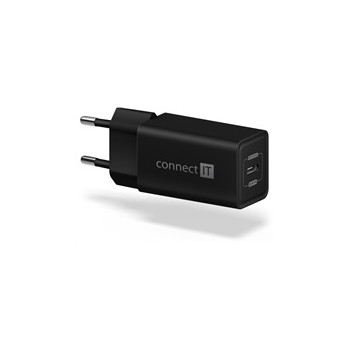 CONNECT IT Fast PD Charge nabíjecí adaptér 1×USB-C, 18W PD, černá