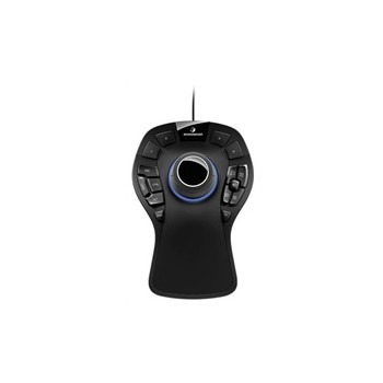 3Dconnexion SpaceMouse Pro USB 3DX-700040, 3D myš , ergonomická, s podsvícením, displej, USB hub