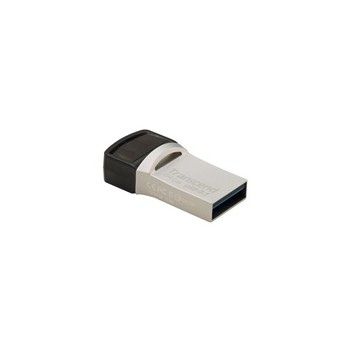 TRANSCEND Flash Disk 64GB JetFlash®890S OTG, USB 3.1 Type-C/A (R:90/W:30 MB/s) stříbrná