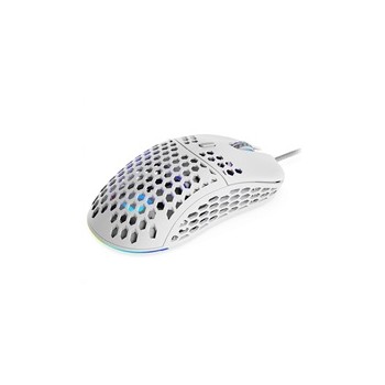 SPC Gear herní myš LIX+ onyx white / drátová / optická / PMW3360/800-12000dpi / 1000Hz/6 tlačítek / 59g /RGB/ USB / bílá