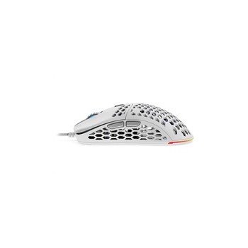 SPC Gear herní myš LIX+ onyx white / drátová / optická / PMW3360/800-12000dpi / 1000Hz/6 tlačítek / 59g /RGB/ USB / bílá