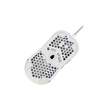 SPC Gear herní myš LIX+ onyx white / drátová / optická / PMW3360/800-12000dpi / 1000Hz/6 tlačítek / 59g /RGB/ USB / bílá