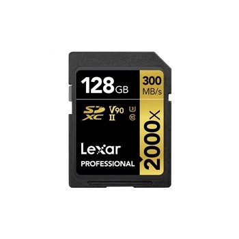 Lexar Pro 2000X SDHC/SDXC UHS-II U3(V90) R300/W260 (w/o cardreader) 128GB