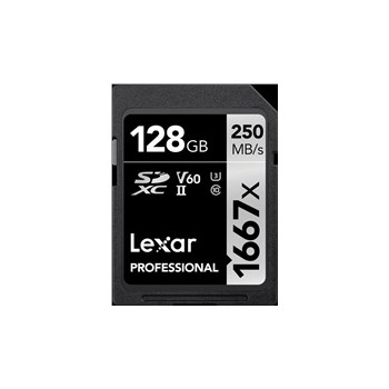 Lexar Pro 1667X SDXC UHS-II U3 (V60) R250/W120 128G