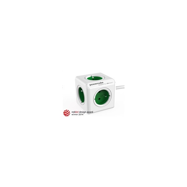 Allocacoc PowerCube Extended Green (1,5m) Allocacoc PowerCube Extended Green (1,5m)