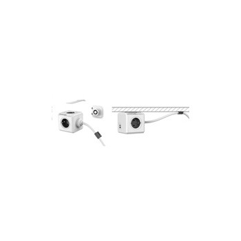 Allocacoc PowerCube Extended USB white/grey (3m)
