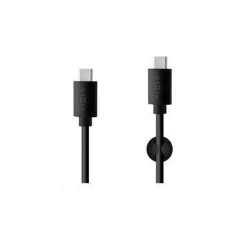 Fixed datový a nabíjecí kabel, USB-C - USB-C, podpora PD, 60 W, délka 1 m, černá