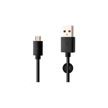 Fixed datový a nabíjecí kabel, USB-A - micro USB, 20 W, délka 1 m, černá