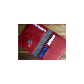 FIXED kožená peněženka Smile Passport se smart trackerem Smile Pro, červená
