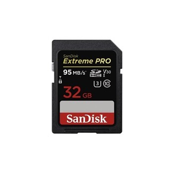SanDisk SDHC karta 32GB Extreme PRO (95 MB/s, Class 10, UHS-I U3 V30)