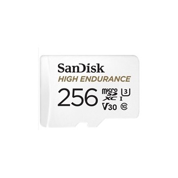 SanDisk MIcroSDHC karta 256GB High Endurance (R:100/W:40 MB/s, Class 10, U3 V30) + adaptér