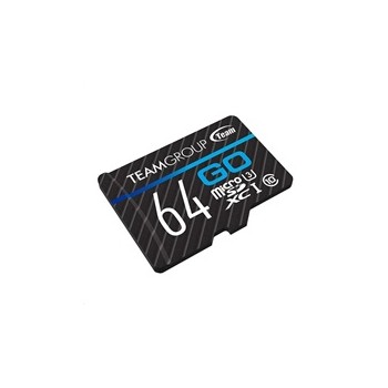TEAM MicroSDXC karta 64GB GO CARD UHS-I U3 (90/45 MB/s) + SD adapter