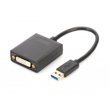 Adapter graficzny DVI 1080p FHD na USB 3.0, aluminiowy
