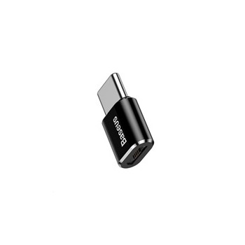 Baseus adaptér USB-C samec na MicroUSB samice 2,4A, černá