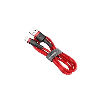 Baseus Cafule nabíjecí / datový kabel USB na Lightning 2,4A 0,5m, červená-červená