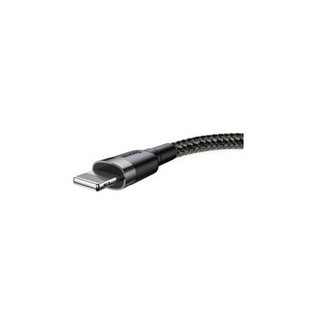 Baseus Cafule nabíjecí / datový kabel USB na Lightning 2,4A 1m, šedá-černá
