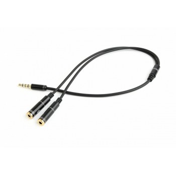 Adapter audio mikrofon 3.5mm minijack, 4PIN, 0.2m