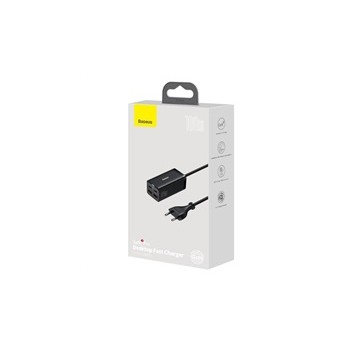 Baseus GaN3 Pro stolní rychlonabíjecí adaptér 2x USB-A, 2x Type-C 100W černá