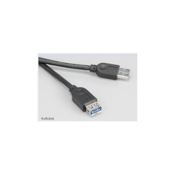 AKASA kabel prodlužovací USB 3.0, A-male na A-female, 150cm