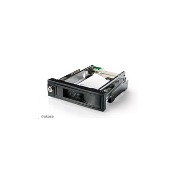 AKASA HDD box Lokstor M52, 1x 3.5" SATA HDD do 5.25" interní pozice, černá