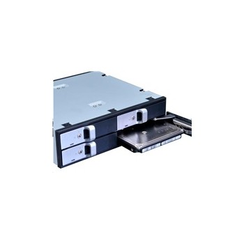 AKASA HDD box Lokstor M22, 4x 2.5" SATA HDD/SSD do 5.25" interní pozice, černá