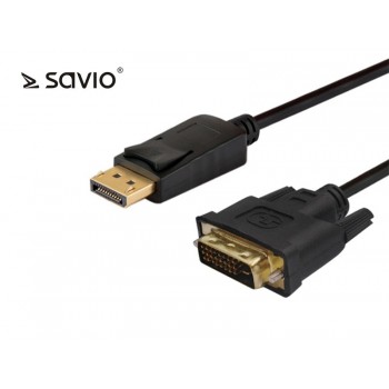 Kabel DisplayPort do DVI CL-122 SAVIO 3m