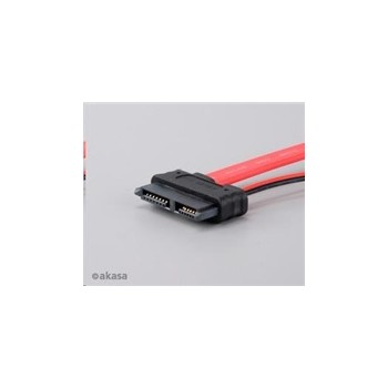 AKASA kabel SATA kombinovany kabel pro připojení slim DVD a BR mechanik, 40cm