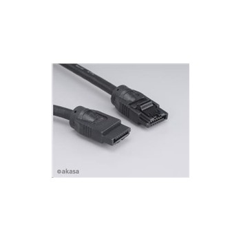 AKASA kabel SATA3 datový kabel k HDD,SSD a optickým mechanikám, černý, 1m