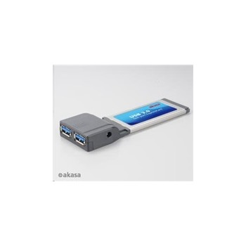 AKASA redukce USB AK-EXCU3-01, 2x USB 3.0, ExpressCard slot