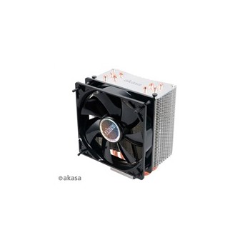 AKASA chladič CPU NERO 3 pro patice LGA 775,115x, 1366, 2011, Socket AMx, FMx, měděné jádro, 120mm PWM ventilátor