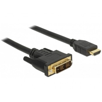Kabel DVI-D (18+1) - HDMI M/M v1.2 1.5m Single Link czarny