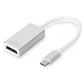 Adapter graficzny DisplayPort 4K 30Hz na USB Typ C, aluminowa obudowa